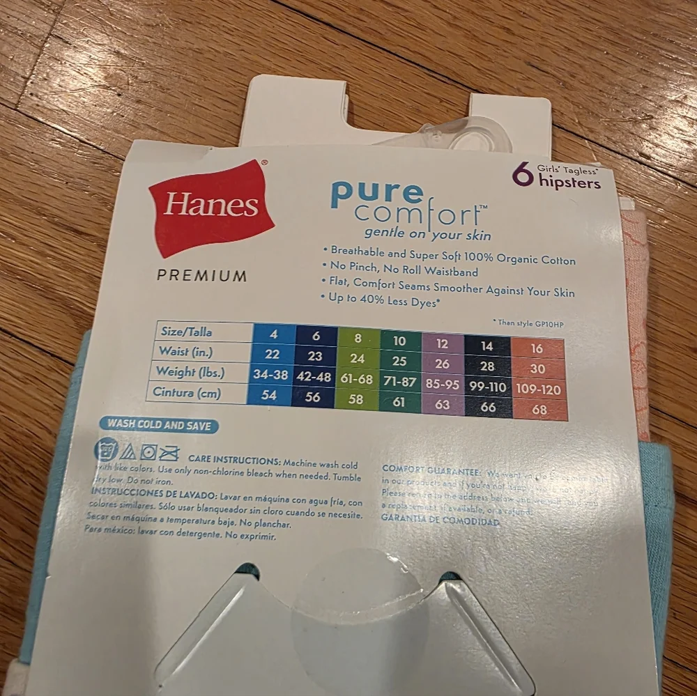 Hanes Girls Hipster Underwear